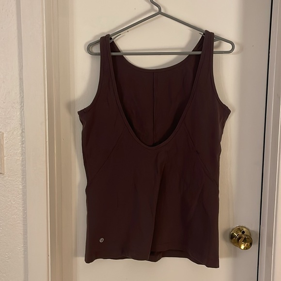 Lululemon Purple Tank Top with Plunge Back - Picture 4 of 4